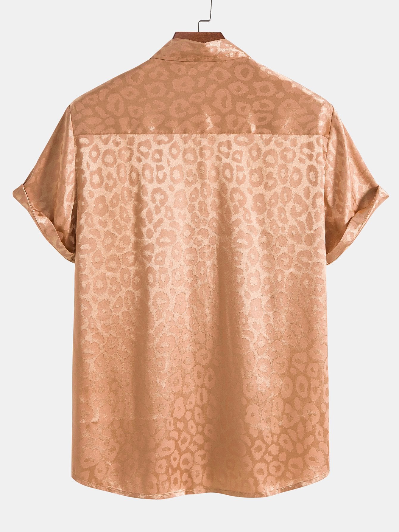 Leopardenhemd aus Satin