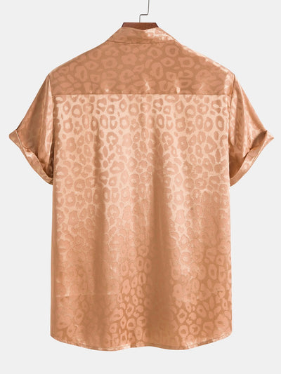 Leopardenhemd aus Satin