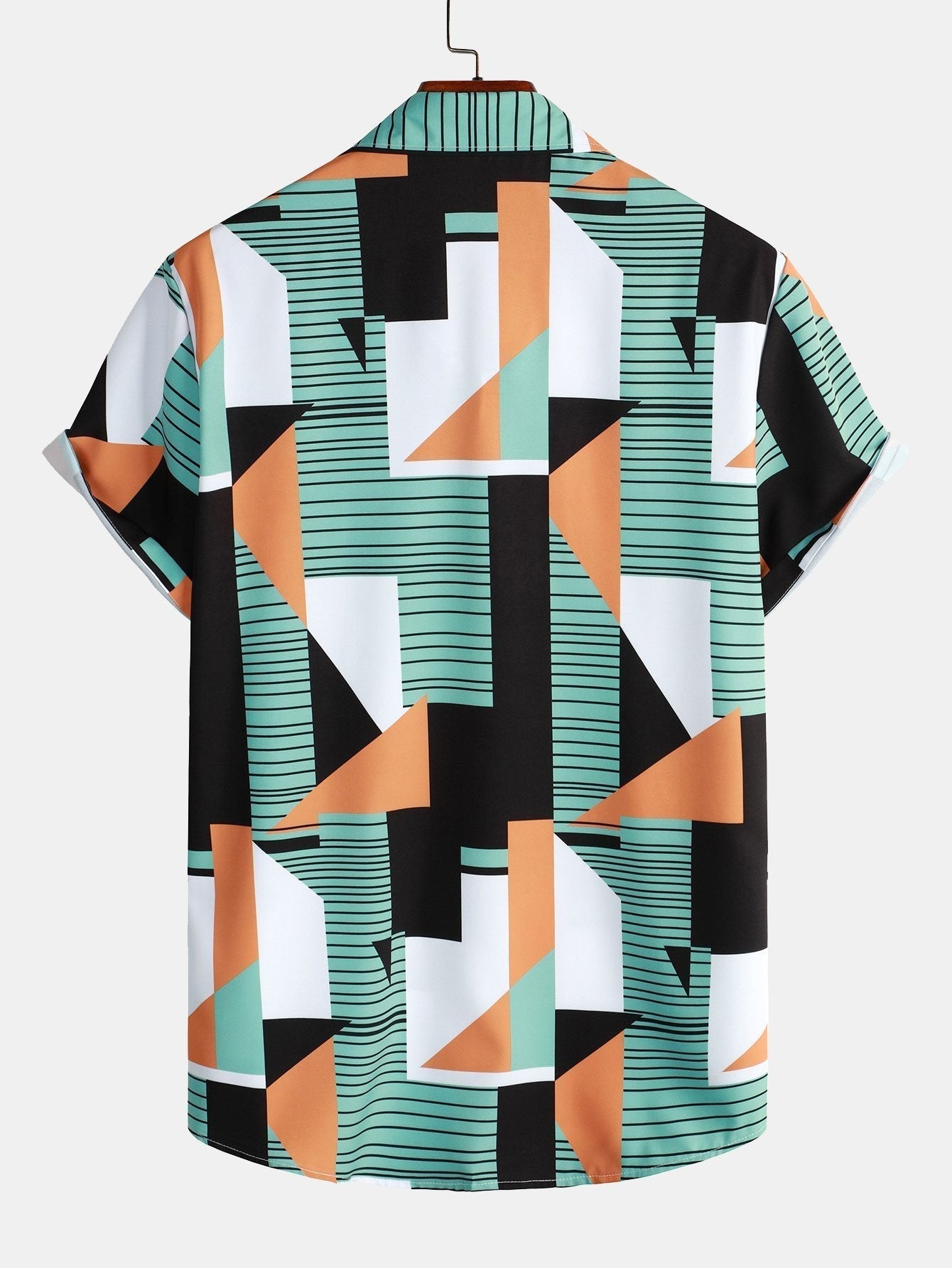 Shirt mit geometrischem Streifenmuster