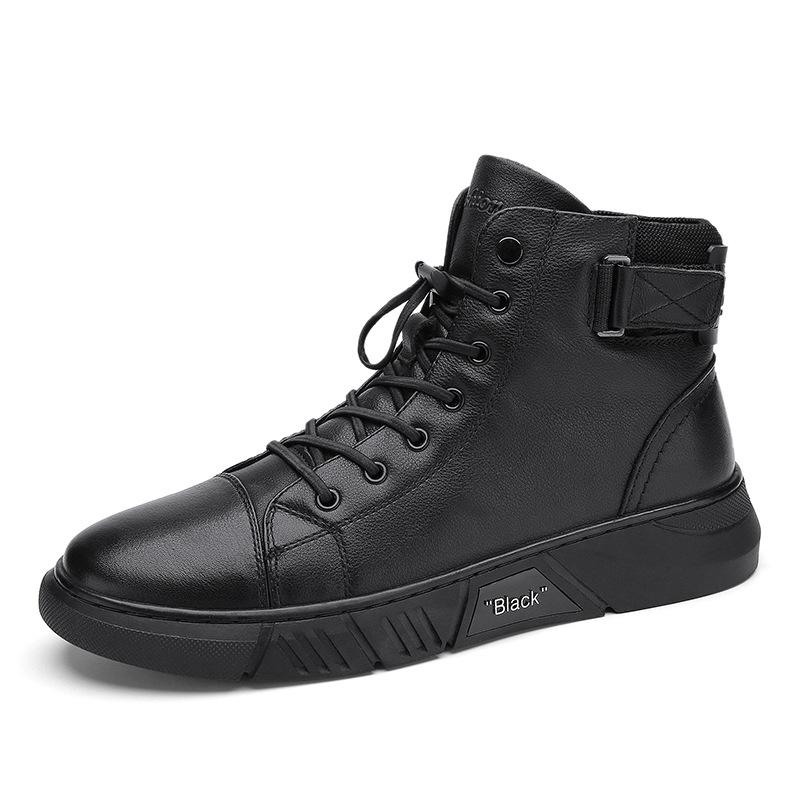 Kai - Schwarze Herren Lederstiefel