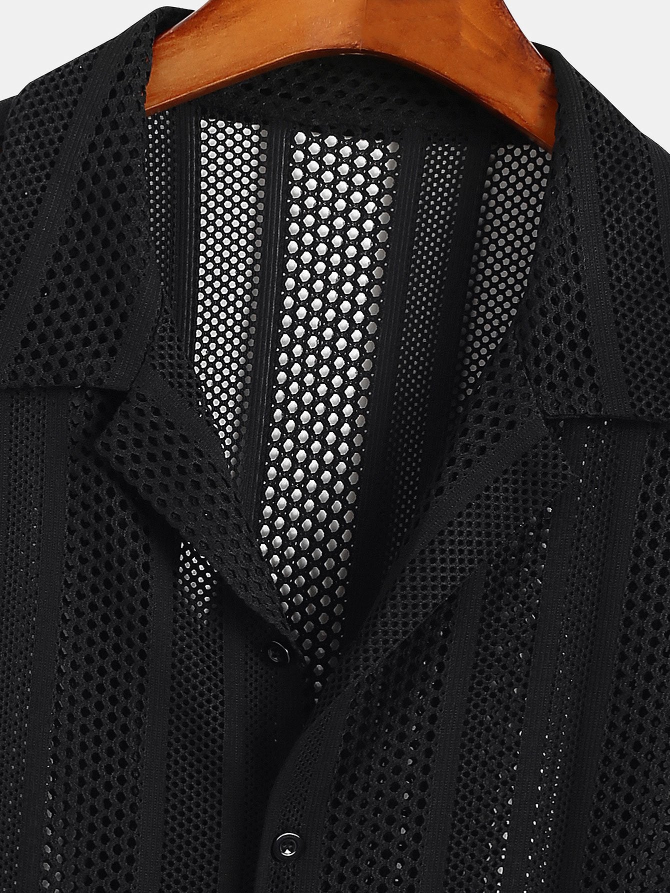 Strukturiertes Mesh-Shirt