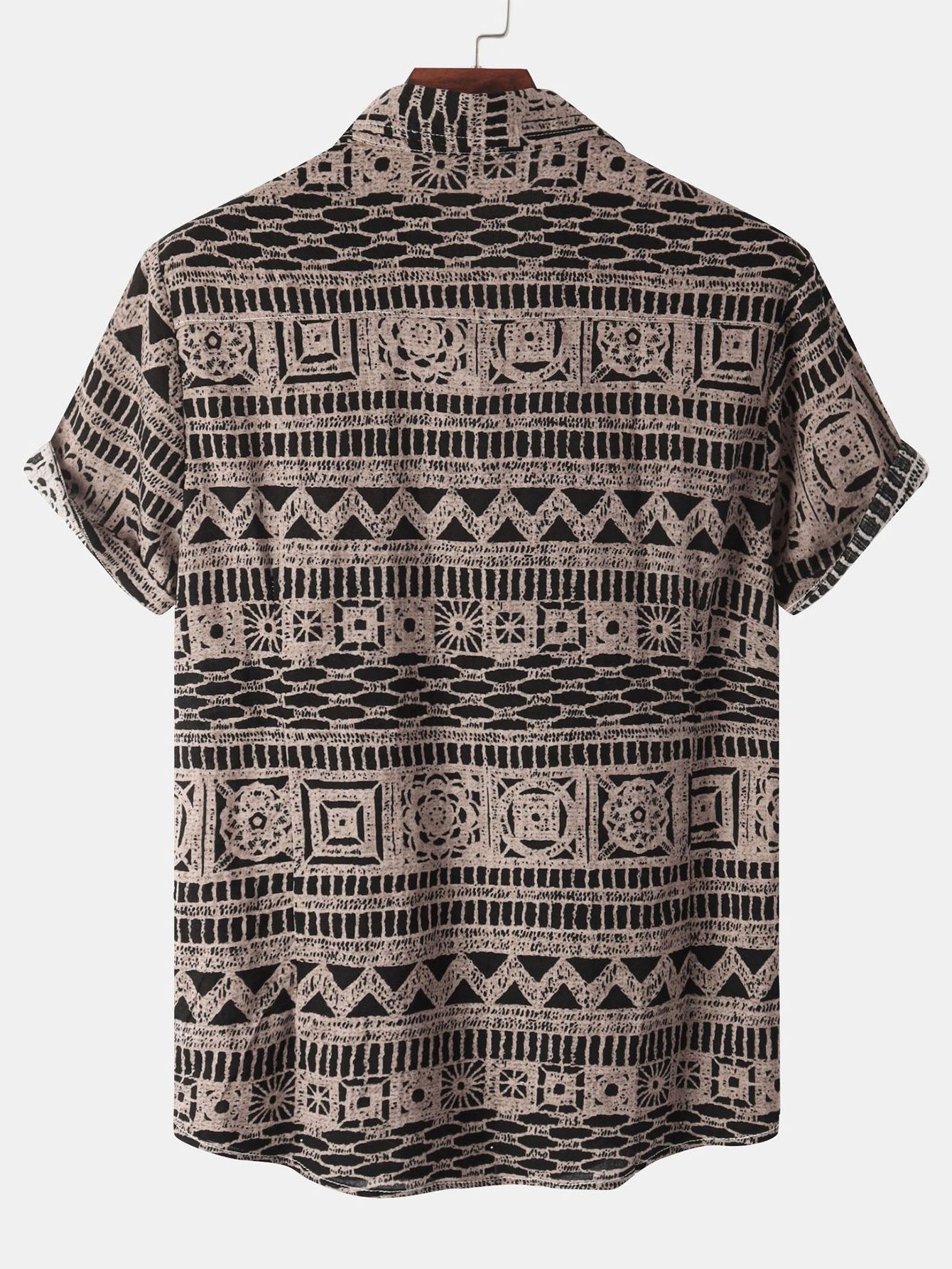 Shirt mit Tribal-Muster und Buttonfverschluss