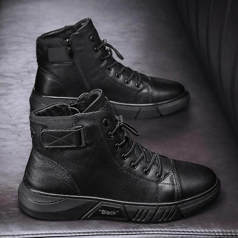 Kai - Schwarze Herren Lederstiefel