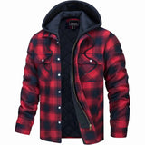 Kapuzenjacke Herren in Rot