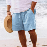 Kaspar | Herren Kordelzug Shorts Bermuda in Hellblau