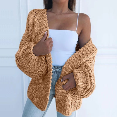 Lockerer Cardigan-Pullover