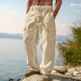 Kilian | Herren Cargo Hose mit Kordelzug und Seitentaschen in Khaki