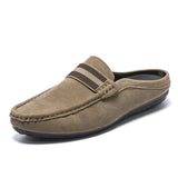 Klassische Herren Loafer Slipper Casual in Taupe