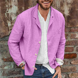 Leonhard | Herren Casual Sakko mit Zwei Knöpfen in Rosa