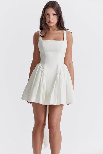 Alexandra - Weißes Sommerkleid Kurz