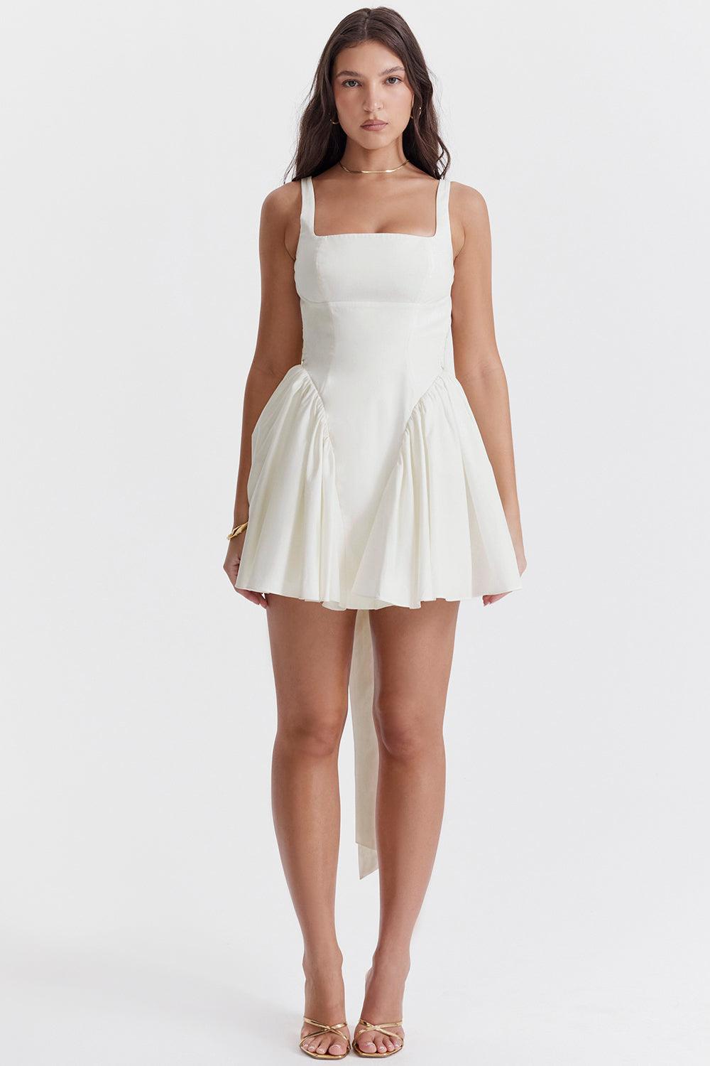 Alexandra - Weißes Sommerkleid Kurz