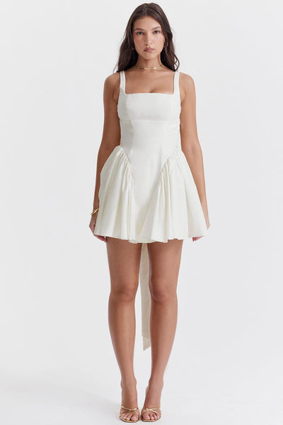 Alexandra - Weißes Sommerkleid Kurz