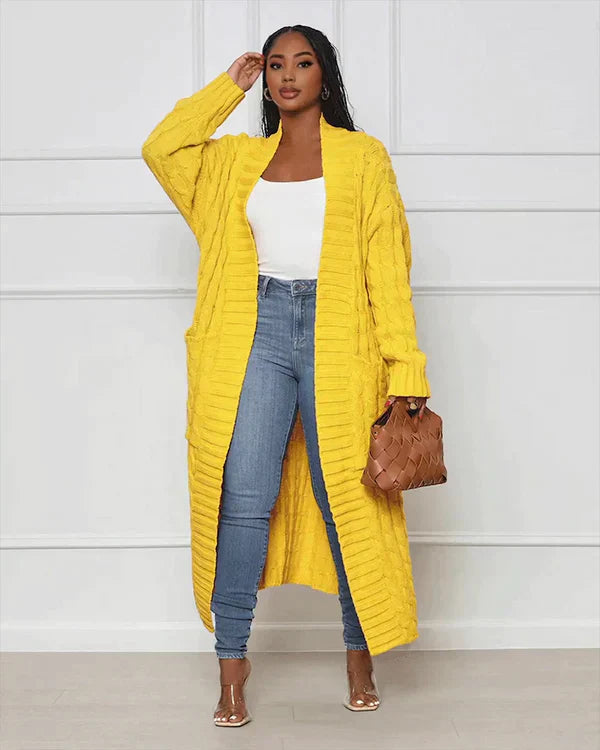 Sevda - Lange Strickjacke Damen