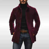 Lukas | Herren Freizeit Winterjacke im Slim Fit in Weinrot