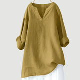 Nicole – Elegante Damen Tunikabluse in Yellow