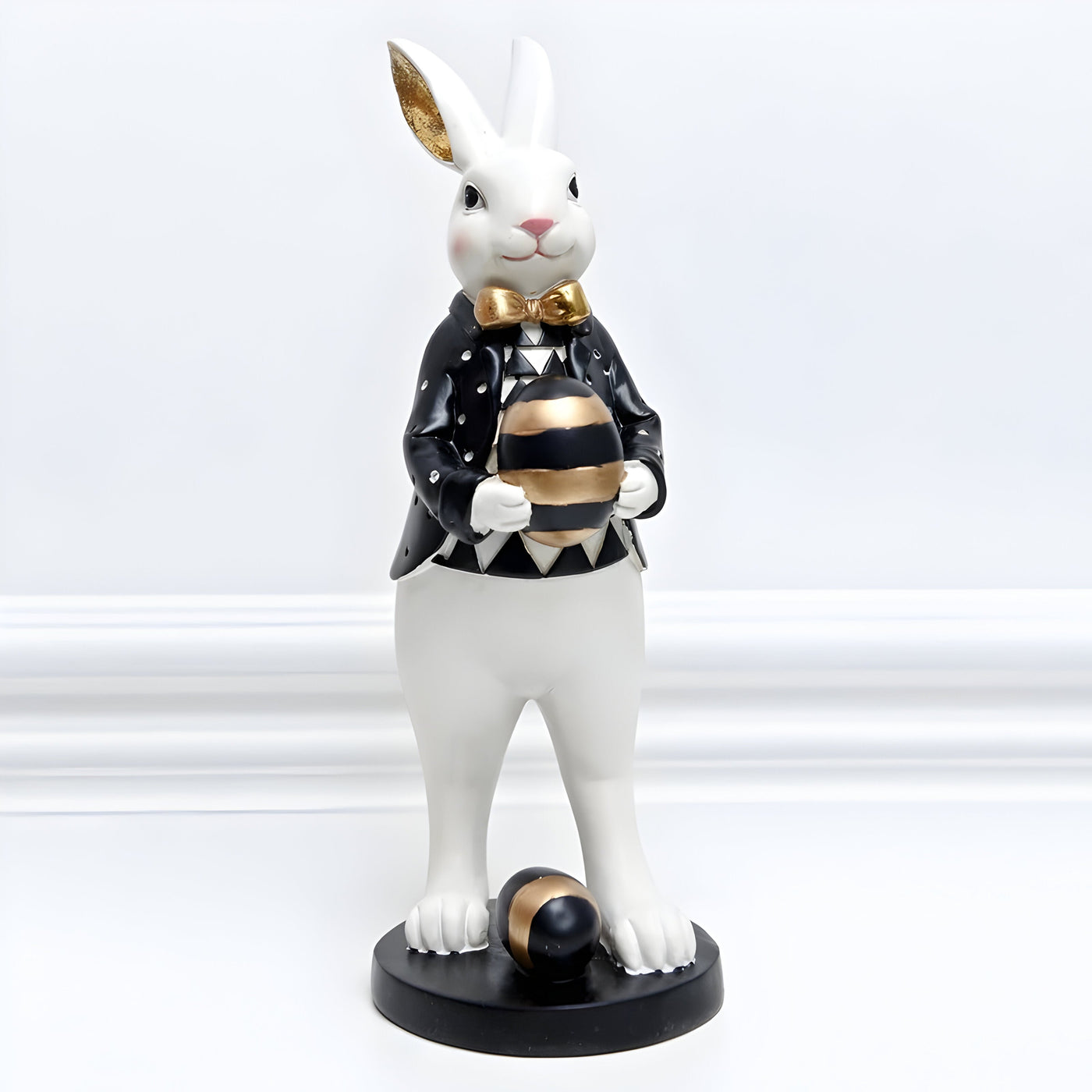 RegalRabbit Decor – Dekorative Pastorale Palast Hasenfamilie Dekoration