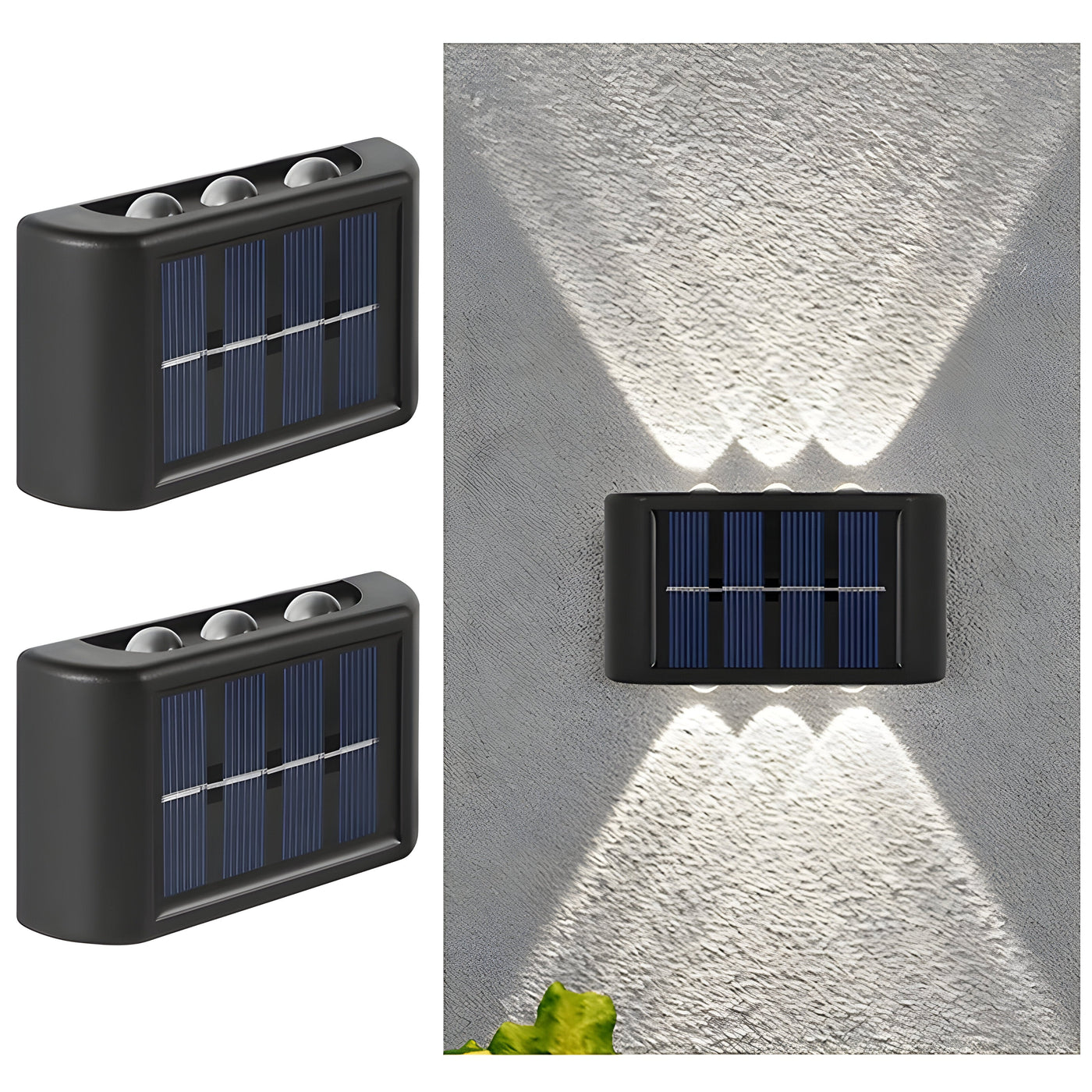SolaraLux Light - Wasserdichte Solar-LED Oben und Unten Wandleuchte