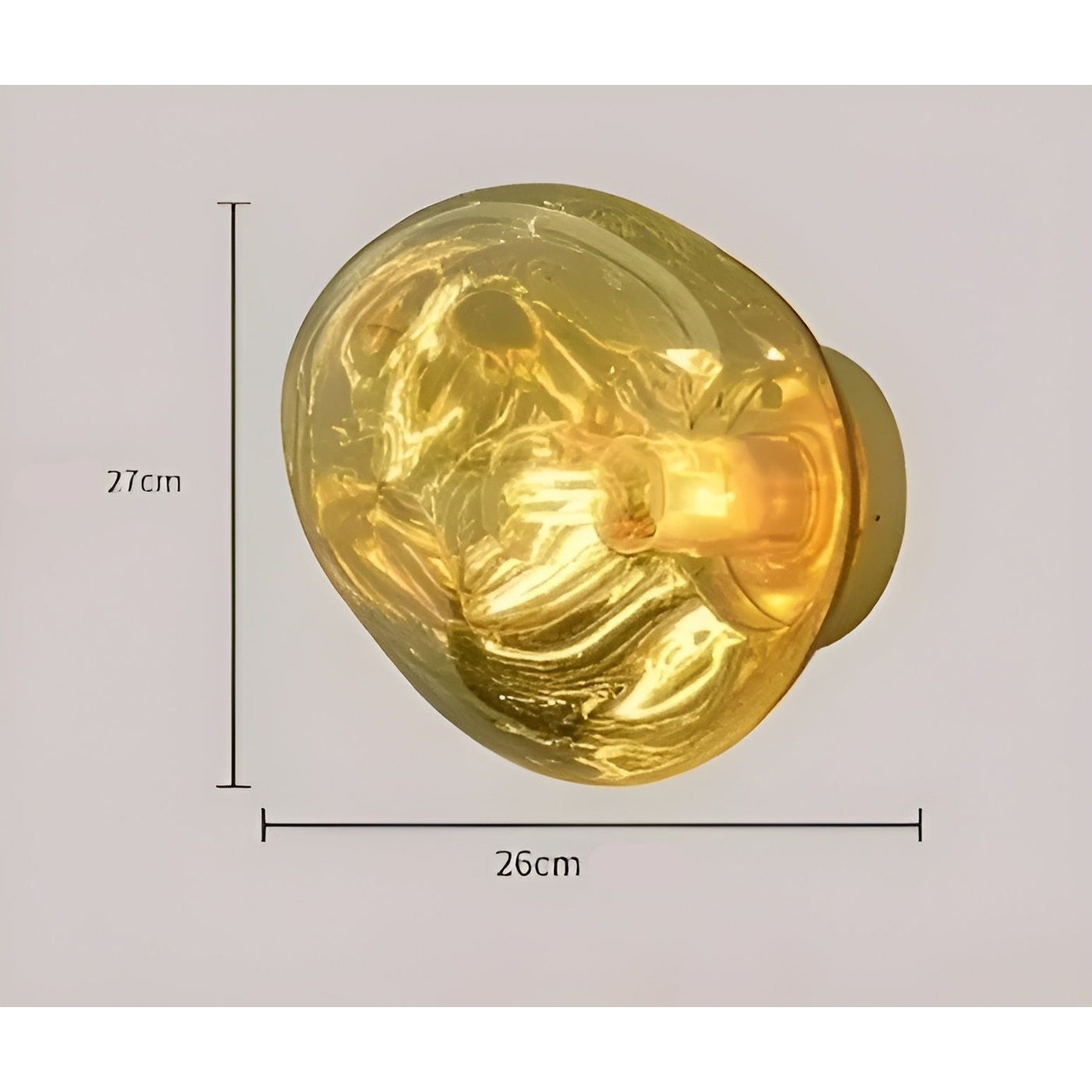 GlazeScape Light – Skandinavische Lava-Glas-Wandleuchte