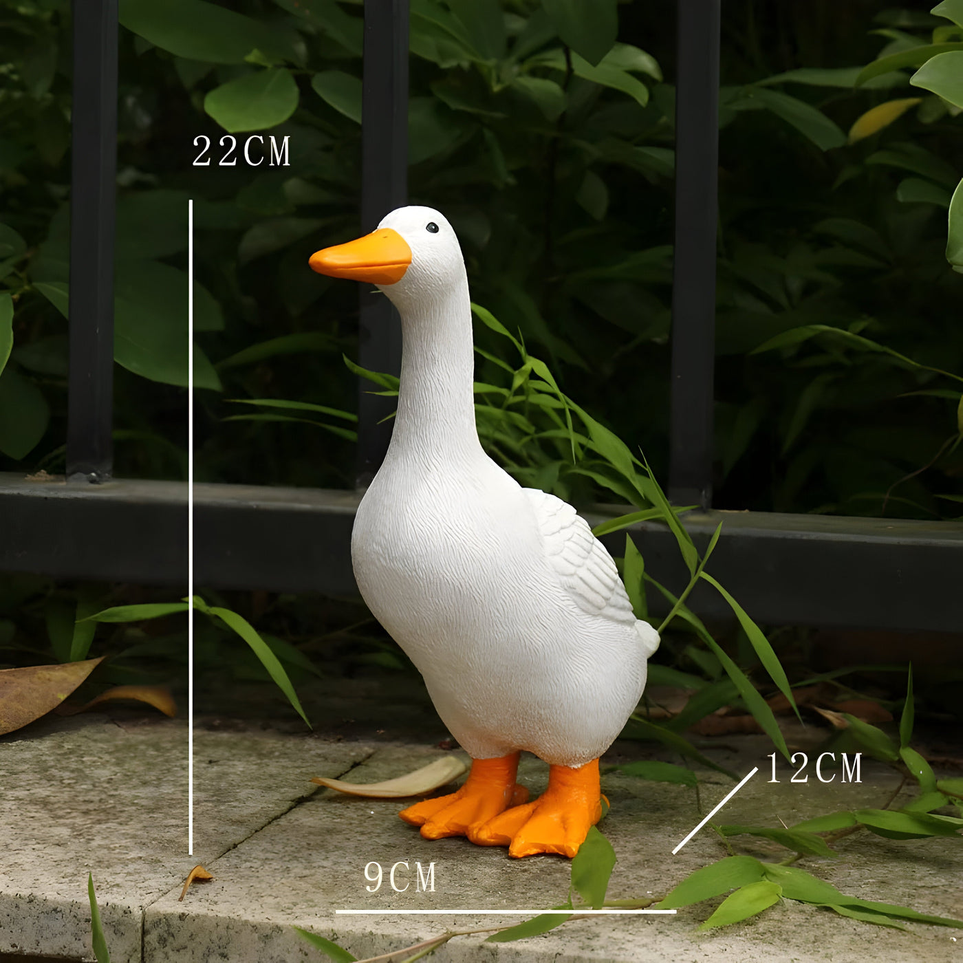 PuddlePals Skulptur – Bauernhaus-Stil Enten- & Gänsefigur