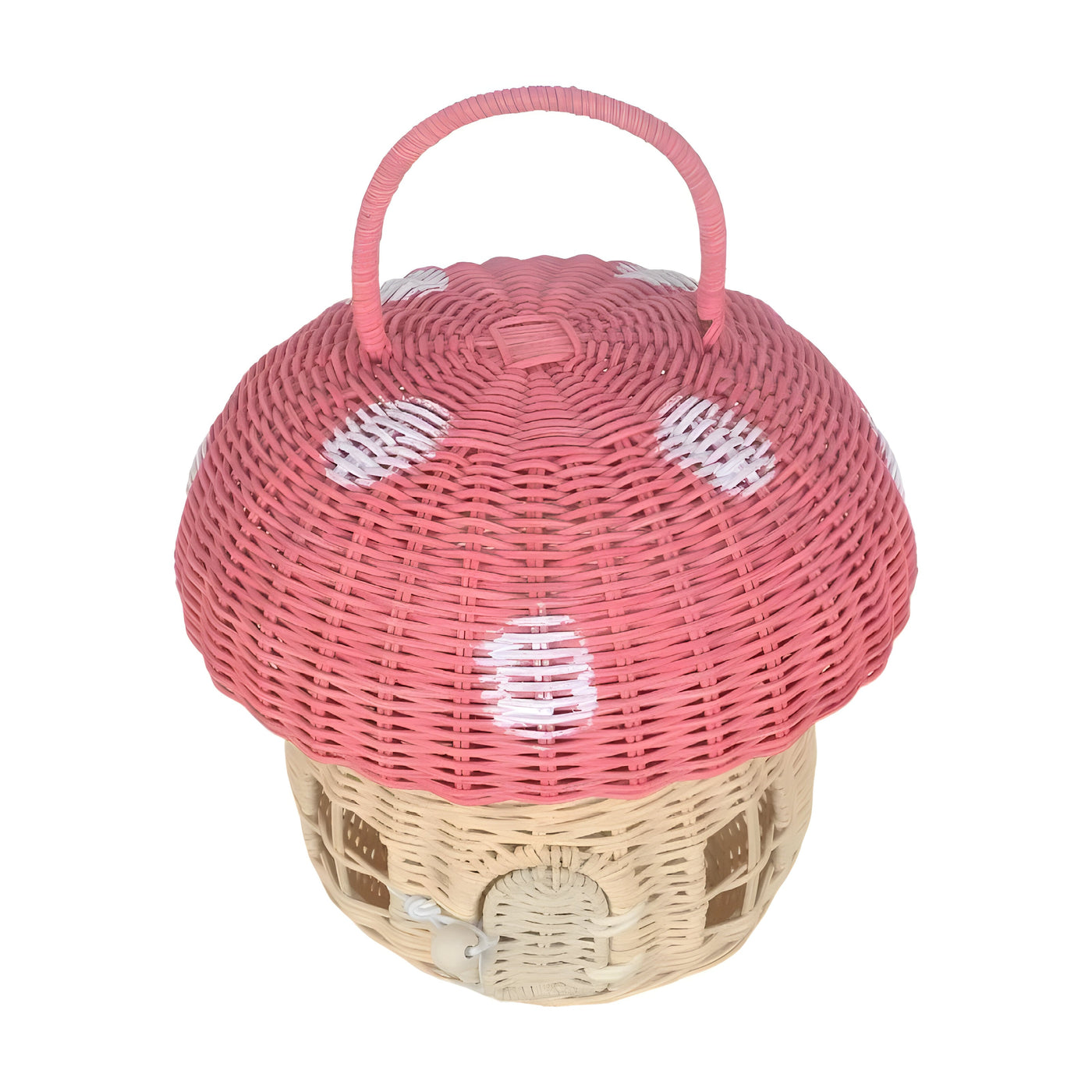 SunnySprout Korb - Rattan Geflochtener Pilz Korb