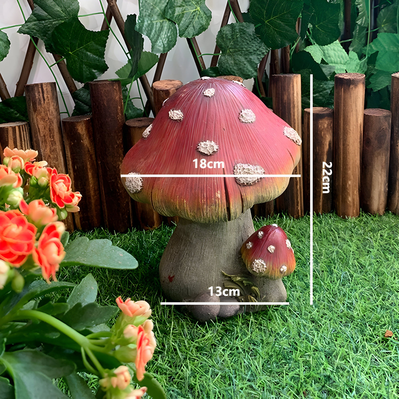 TerraShroom Dekor - Kreative Pilz Gartendekoration für draußen