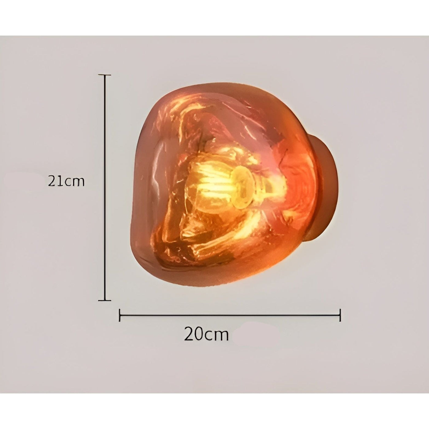 GlazeScape Light – Skandinavische Lava-Glas-Wandleuchte