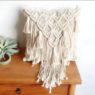 LushWeave Cover - Handgemachter böhmischer Kissenbezug