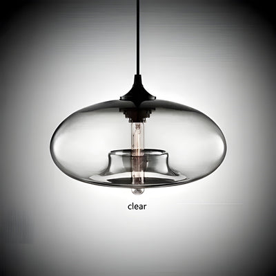 EtherealGlow Light - Nordische farbenfrohe Glas-Pendelleuchte