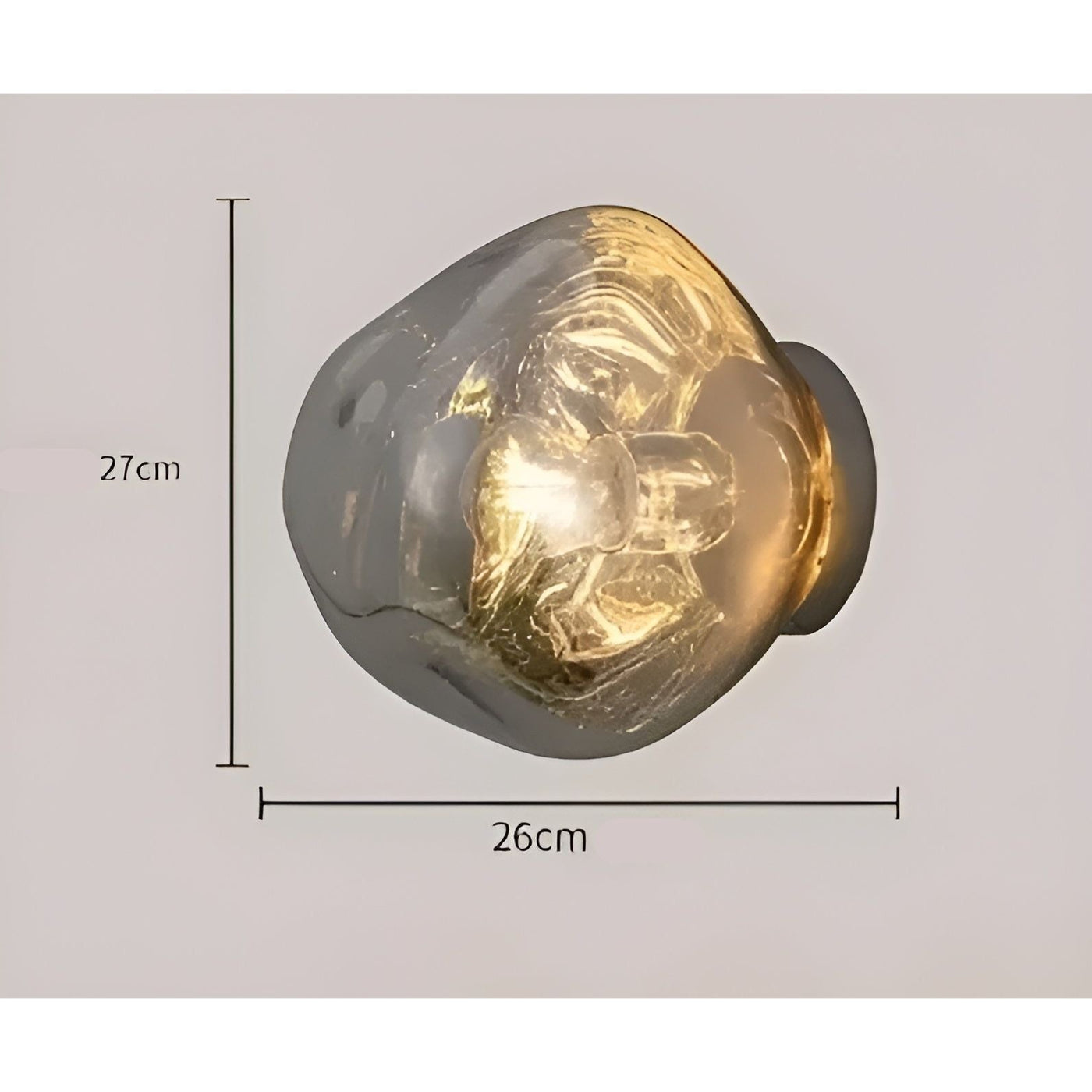 GlazeScape Light – Skandinavische Lava-Glas-Wandleuchte