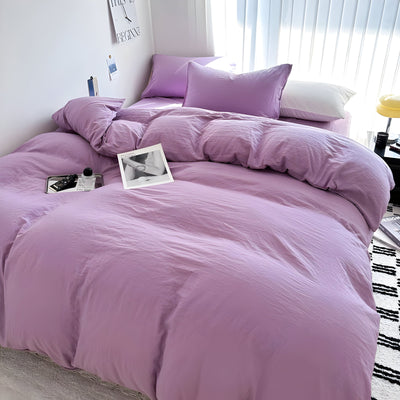 CloudHaven - Einfarbige Baumwolle Bettwäsche-Set
