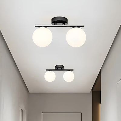 IronCharm Light - Nordische LED-Glas-Deckenleuchte