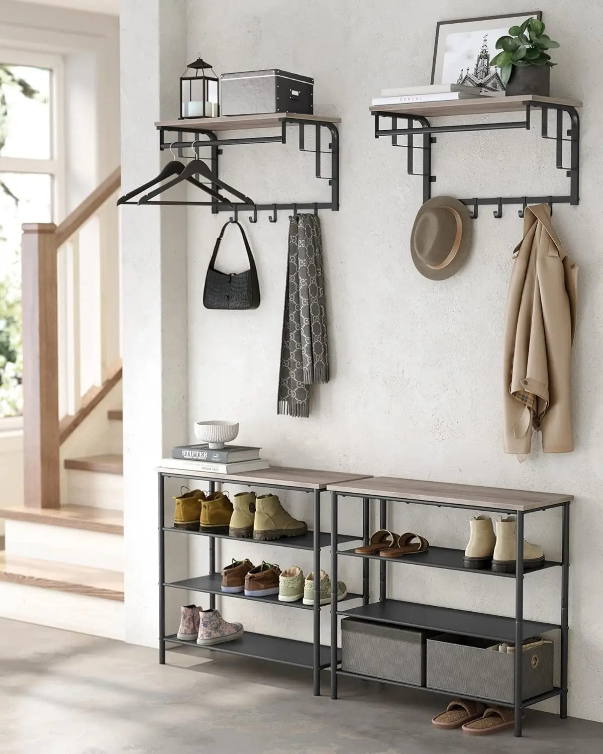 HangMaster Hook - Wandgarderobe mit 5 abnehmbaren Haken