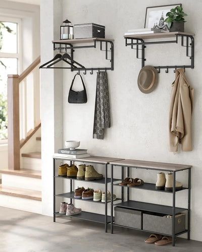 HangMaster Hook - Wandgarderobe mit 5 abnehmbaren Haken