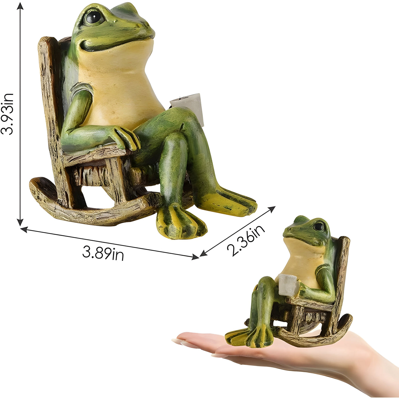 PondGuard Light - Solar Garten Frosch Statue Leuchte