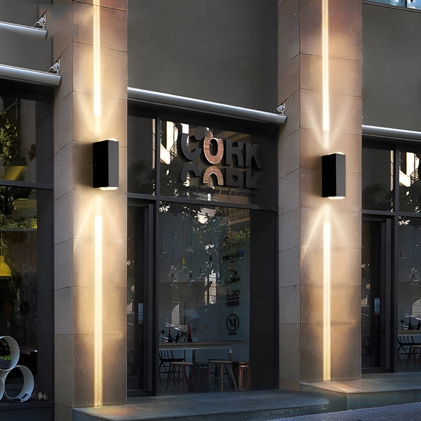 Lumi Bloc LED-Wandleuchte - Robuste und stilvolle Innen- und Außenbeleuchtung