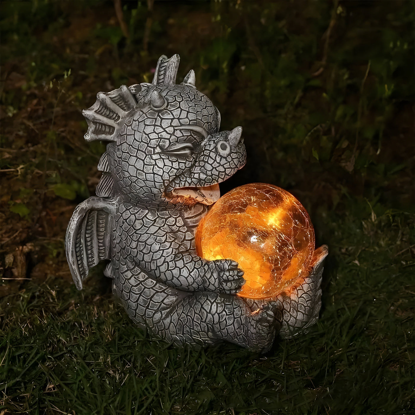 DragonHaven Lamp - Drachenskulptur LED-Tischlampe