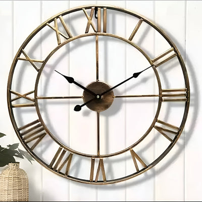 MetalFrame Clock – Moderne 3D Große Wanduhr