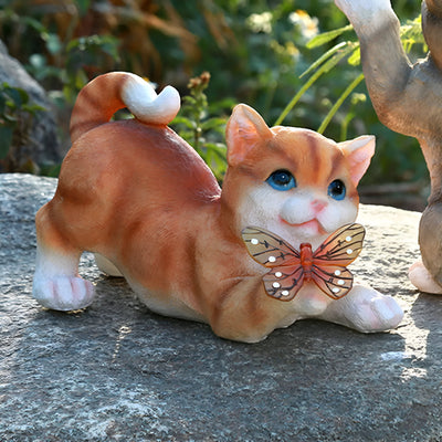 SolarPaws Light - Dekorative Katze Solar LED-Figur Licht