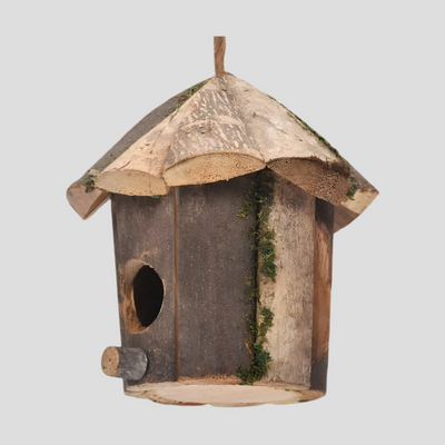 RusticWing Nest - Außenbereich Hängendes  Holz  Vogelnest