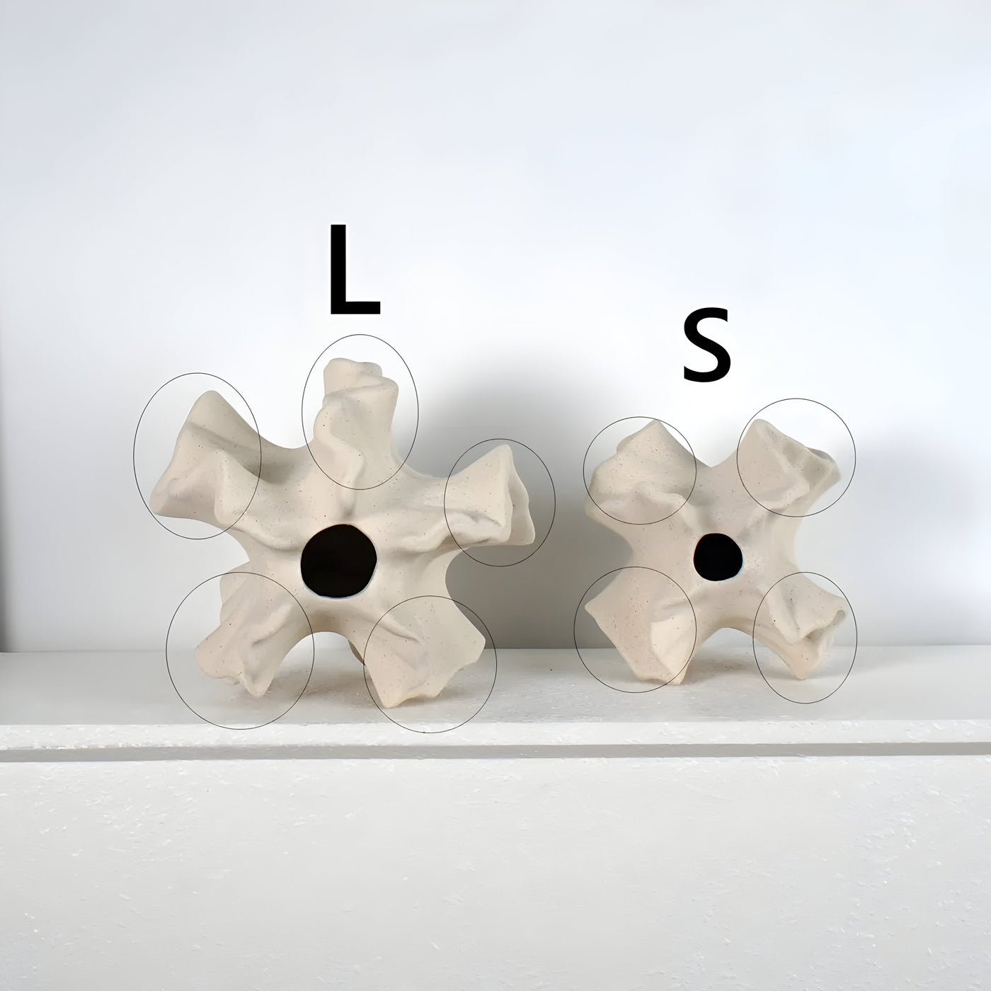 CeramiCoral Vase - Nordische Keramik Korallenblumenvase