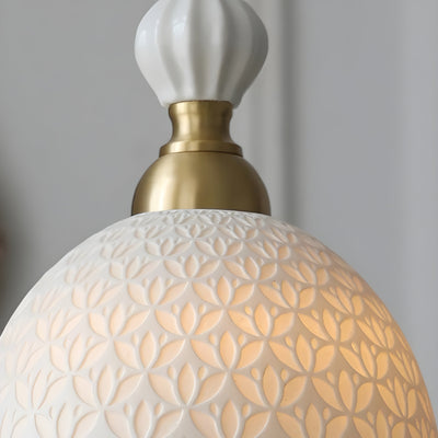 FleurBrass Light - Moderne Japanische Transparente Hängelampe