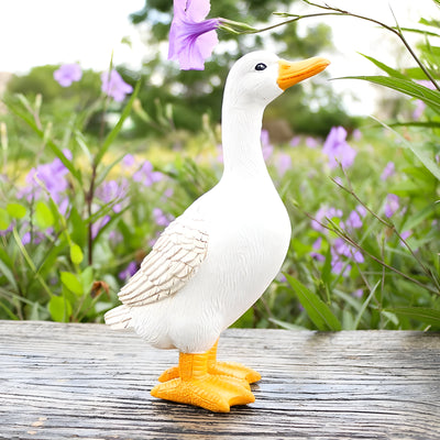 PuddlePals Skulptur – Bauernhaus-Stil Enten- & Gänsefigur