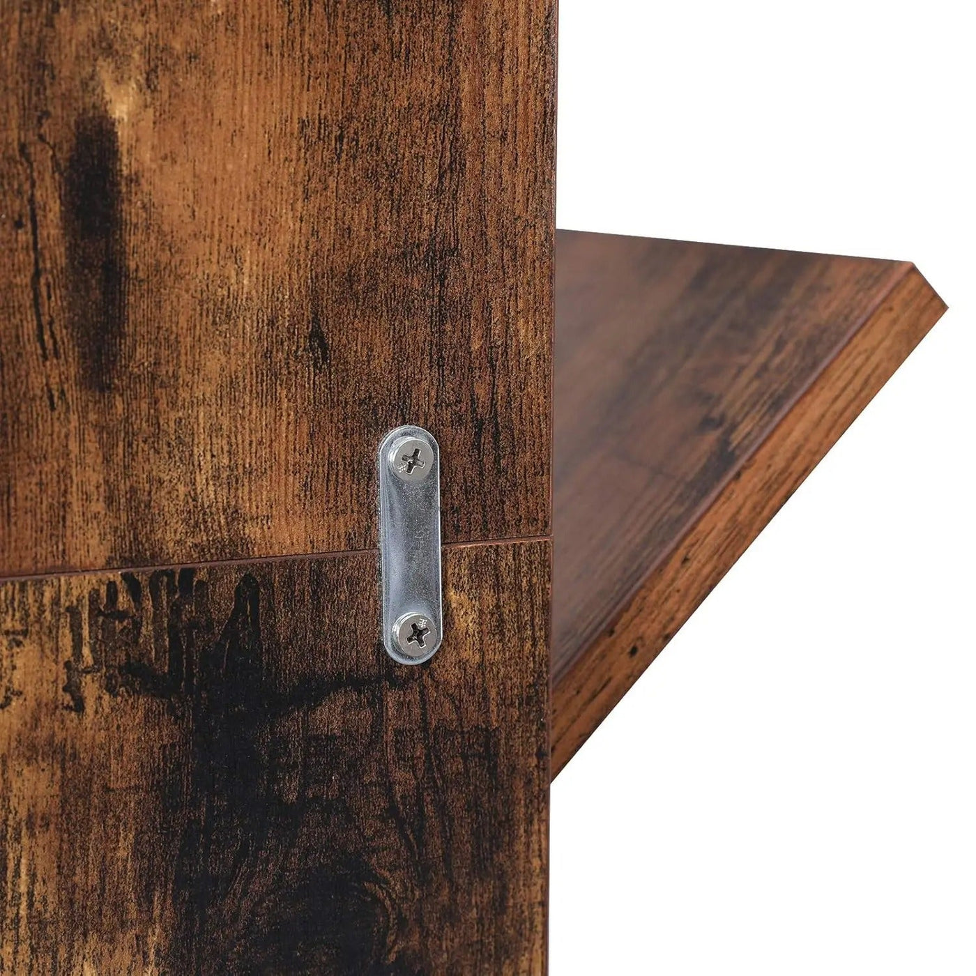 RusticBranch Rack - 8-Stöckiges Holz Bücherregal