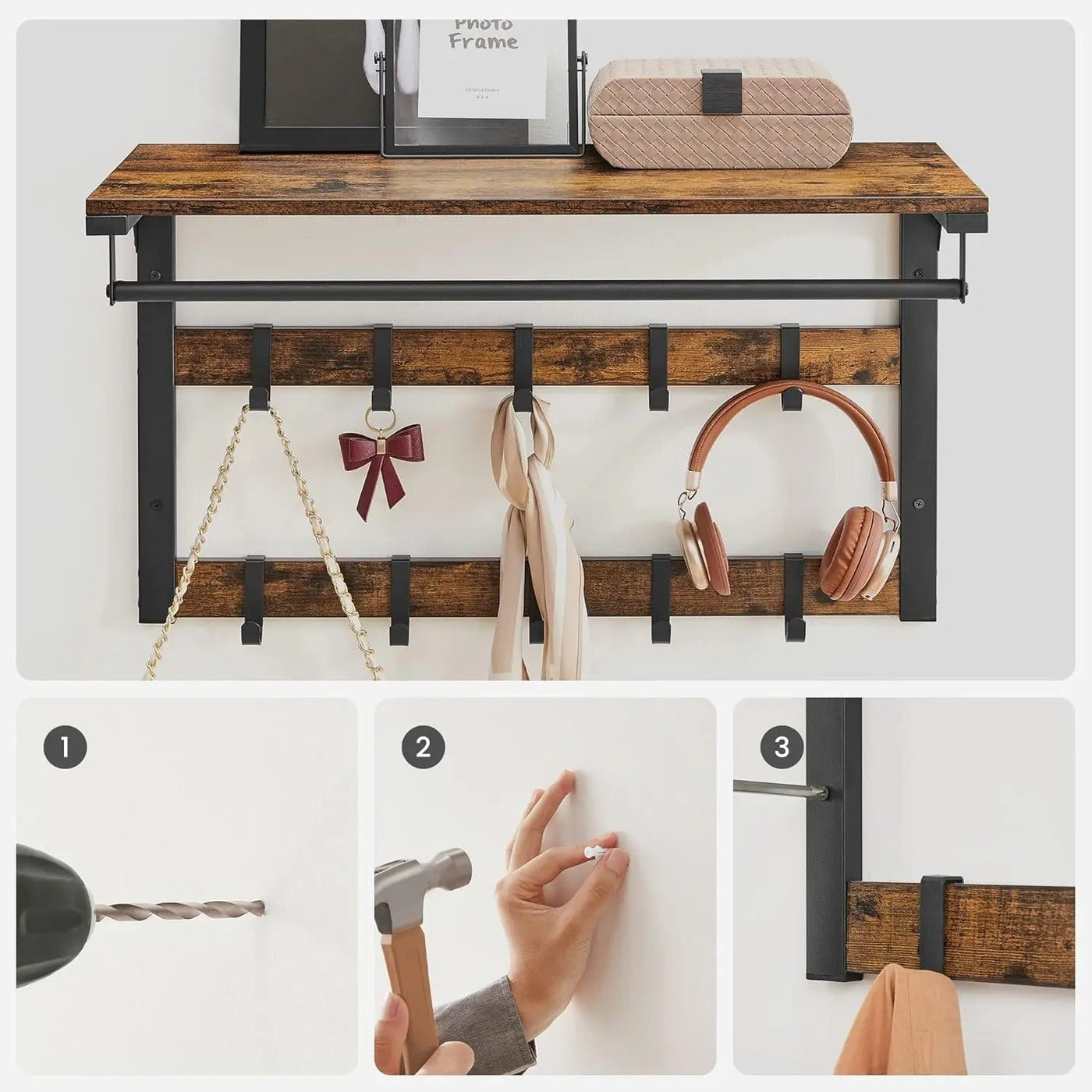 RackFusion Hook – Vasagle Wandregal mit Haken