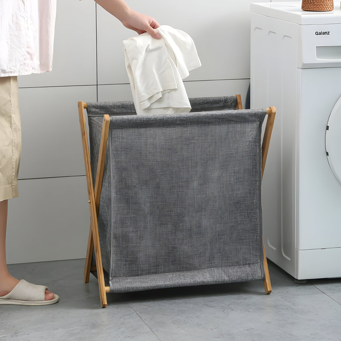 SereniBin Korb – Japanischer Wäschekorb aus Holz