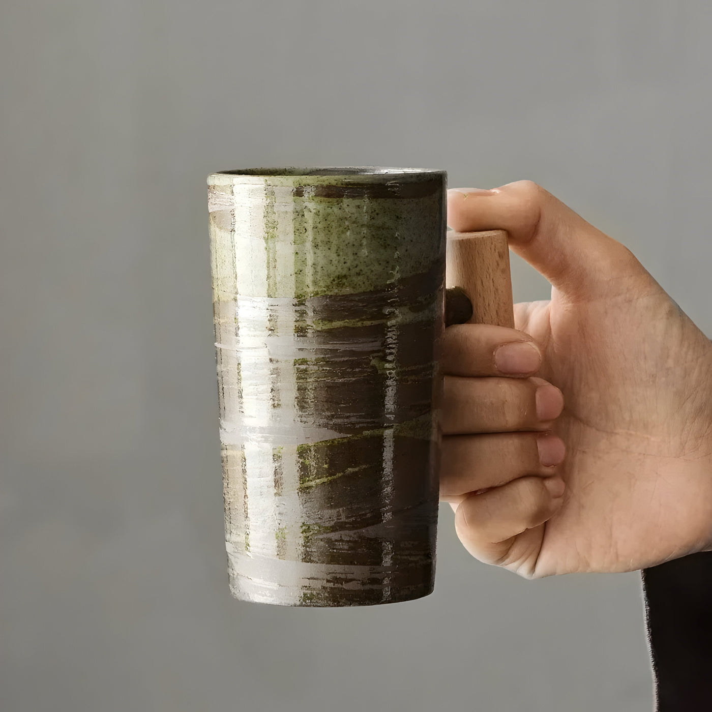 NatureSips Becher – Japanischer Steinzeug Kaffeebecher