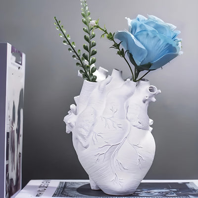 HeartBloom Vase - Anatomische Harz-Herz-Vase