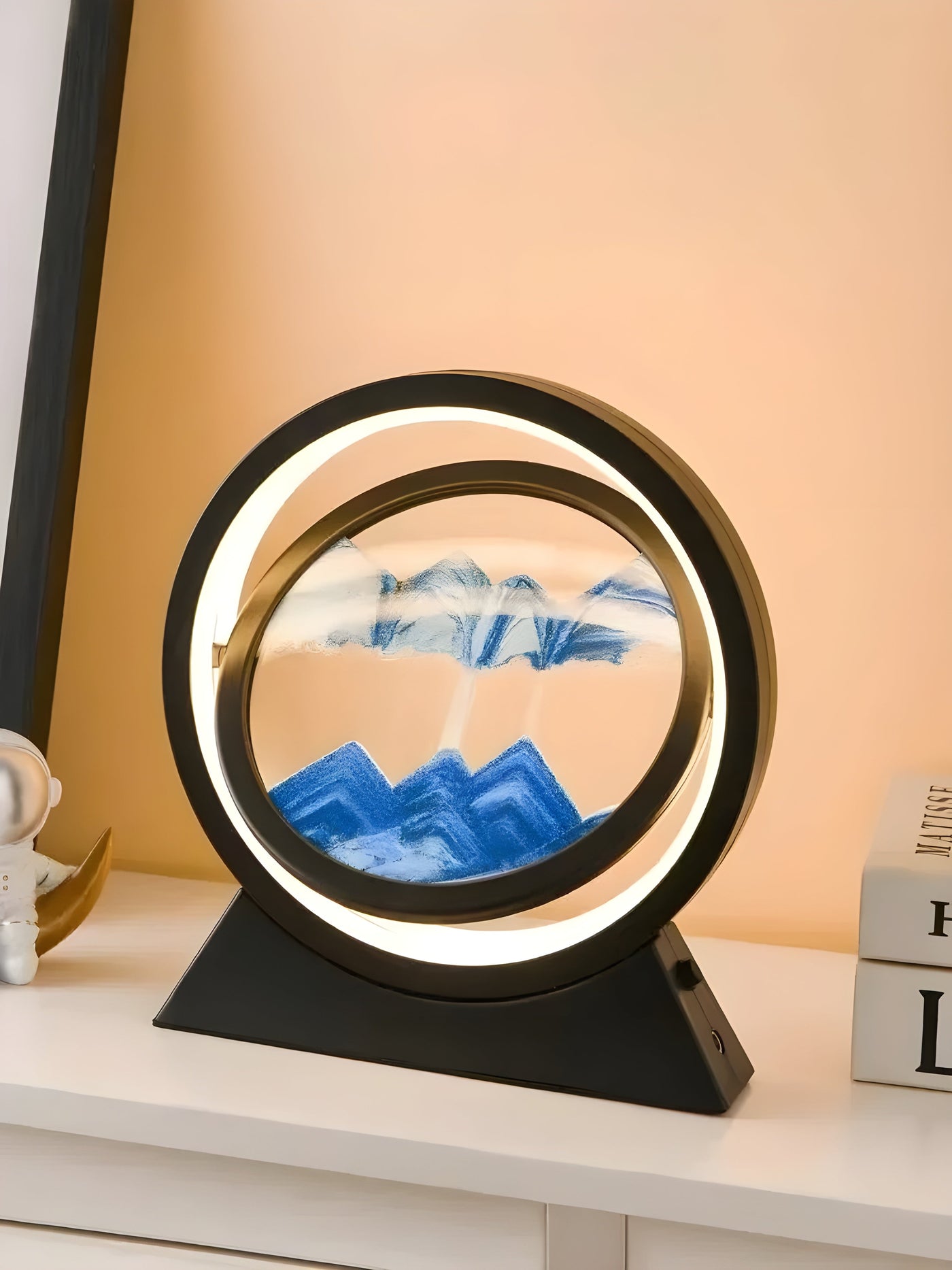 SandFlow Lampe – 3D Sandscape LED Tischlampe