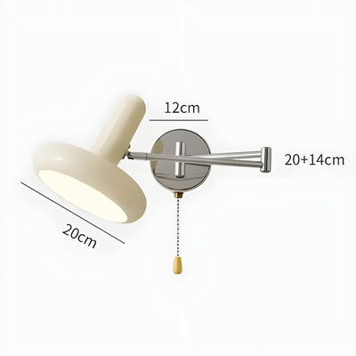 CreamAura Light - Verstellbare Wandleuchte im cremefarbenen Stil