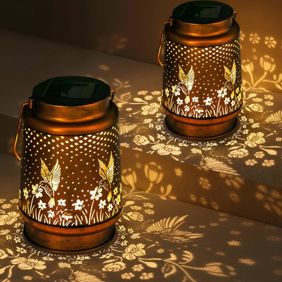 GlowWing Haven - Solar-Kolibri-Gartenlaterne